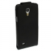 Leren vertikaal flipover hoesje voor de Samsung Galaxy S4 Mini