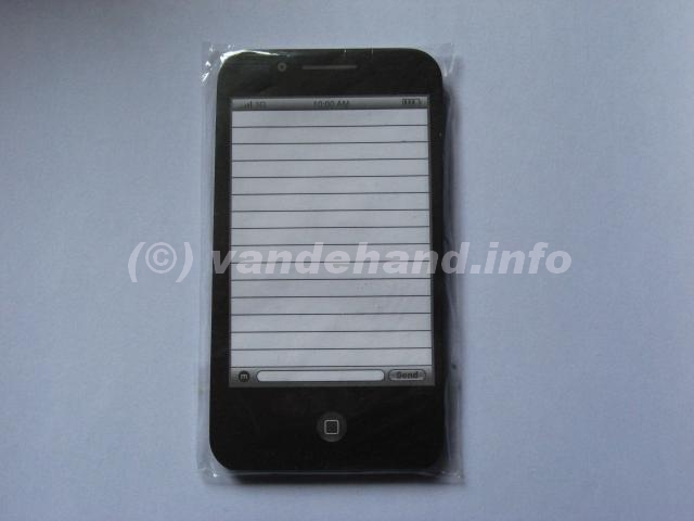 Memoblok in de vorm van een Iphone Memoblok in de vorm van een Iphone