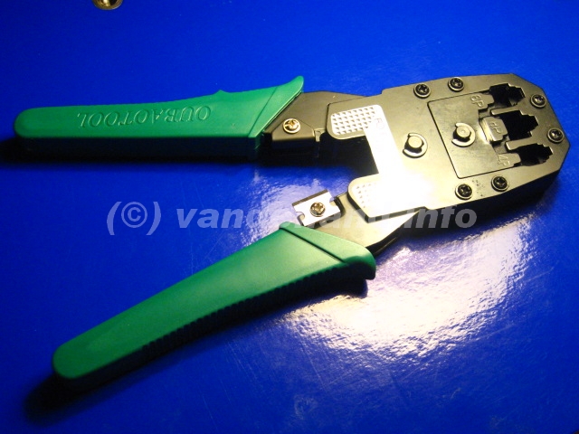 Krimptang voor RJ45 connectoren