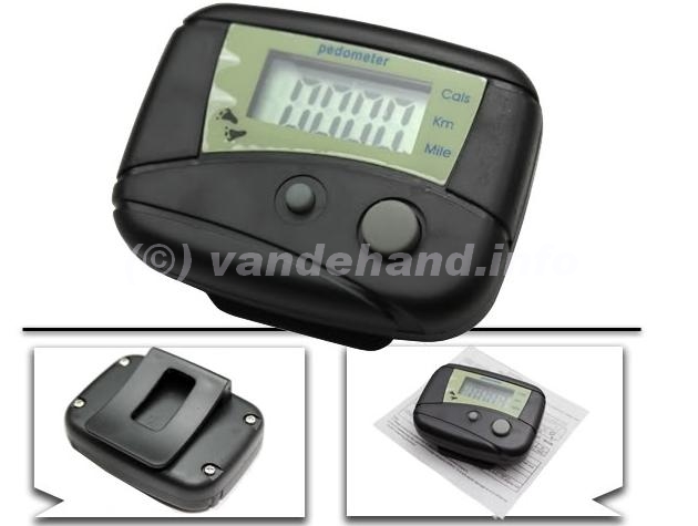LCD Stappenteller met Calorie verbruik aanduiding LCD Stappenteller met Calorie verbruik aanduiding