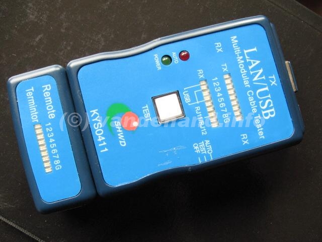 Multi modulaire LAN en USB kabeltester Multi modulaire LAN en USB kabeltester