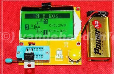 Transistortester met LCD display Transistortester met LCD display