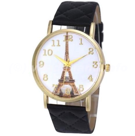 Analoog horloge met Eiffeltorenmotief