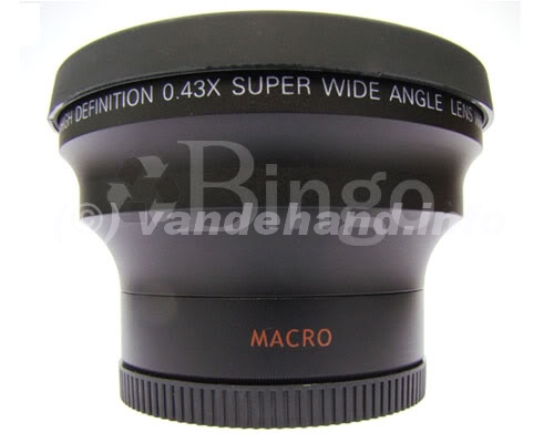 72mm HD groothoeklens voor Canon XHA1 XHG1 XL2E 043Maal